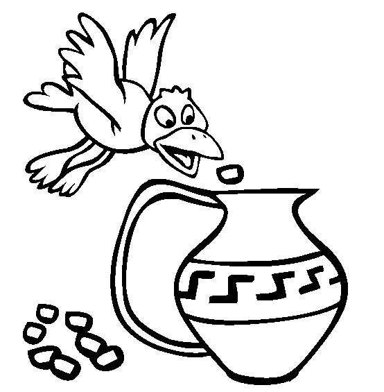 free Crow coloring page