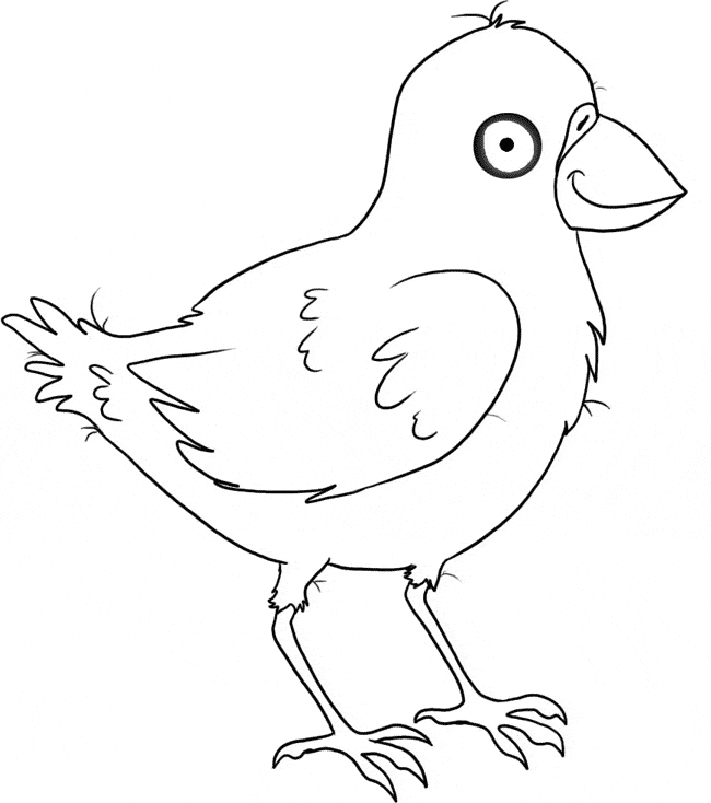 free Crow coloring page