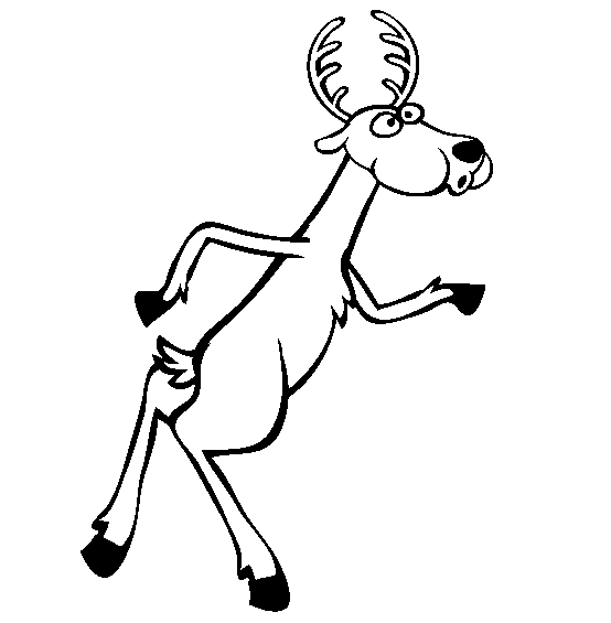 free Deer coloring page
