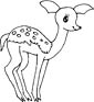 Deer coloring page