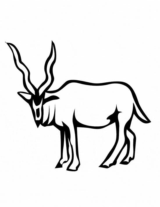 free Deer coloring page