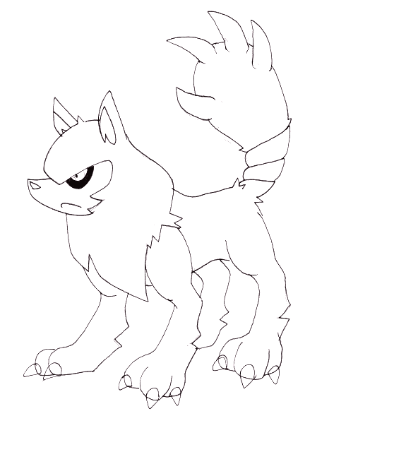 free Dingo coloring page