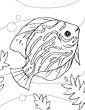 Discus coloring page