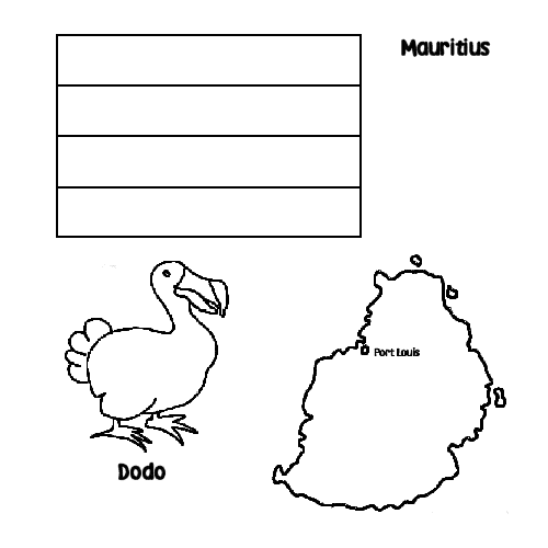 free Dodo coloring page