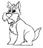 Dog coloring page