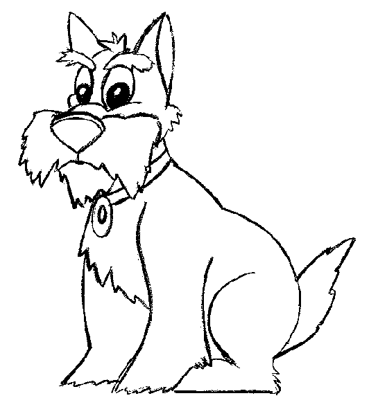 free Dog coloring page