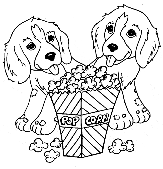 free Dog coloring page