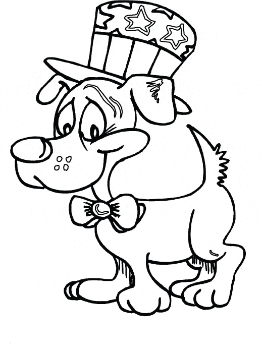 free Dog coloring page