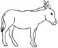 Donkey coloring page