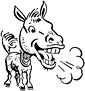 Donkey coloring page