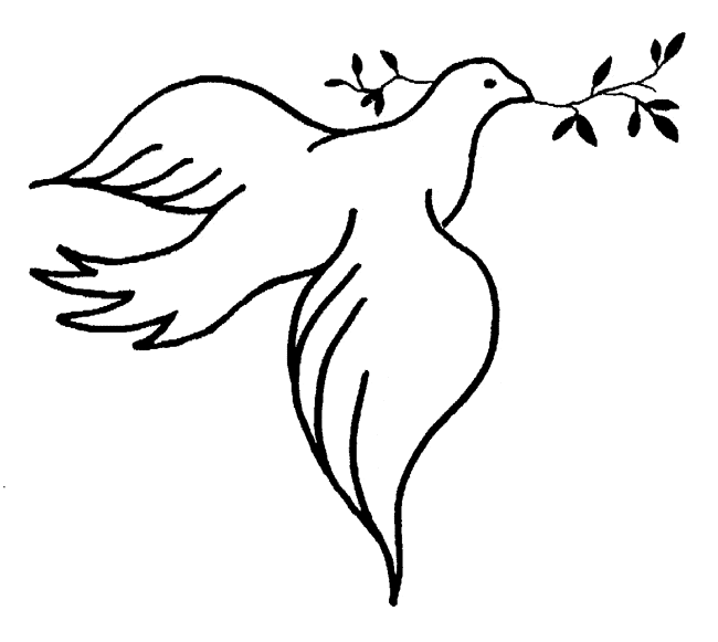 free Dove coloring page