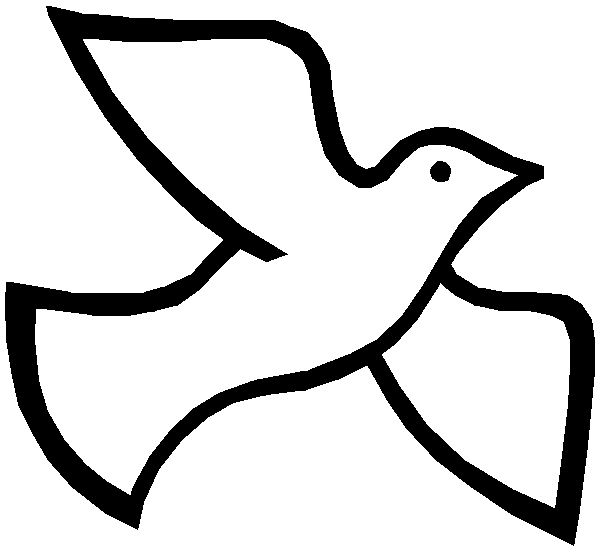 free Dove coloring page