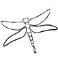 Dragonfly coloring page