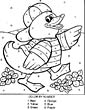 Duck coloring page