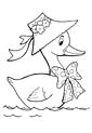 Duck coloring page