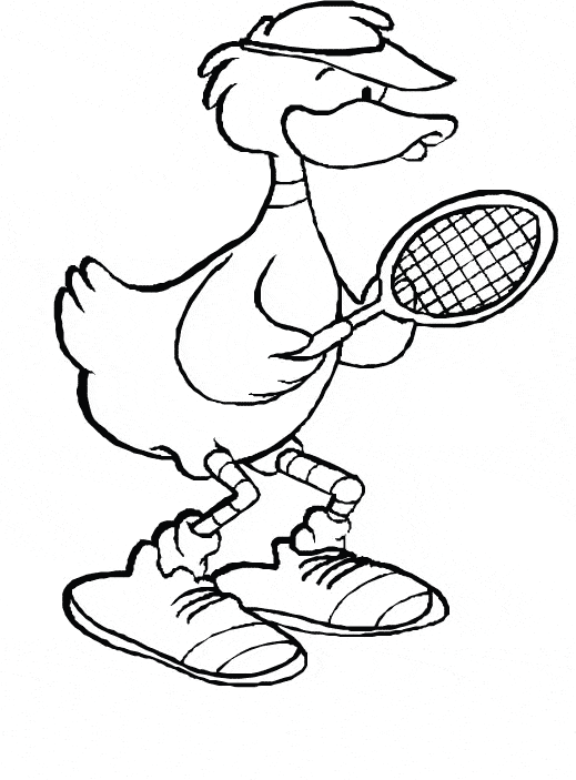 free Duck coloring page