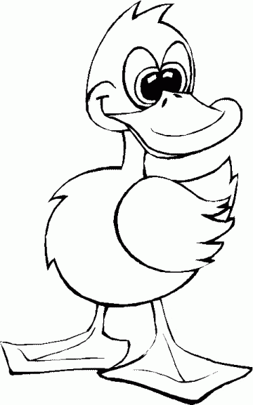 free Duck coloring page