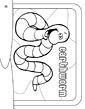 Earthworm coloring page