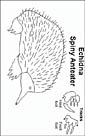 Echidna coloring page