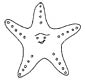 Echinoderm coloring page