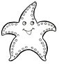 Echinoderm coloring page