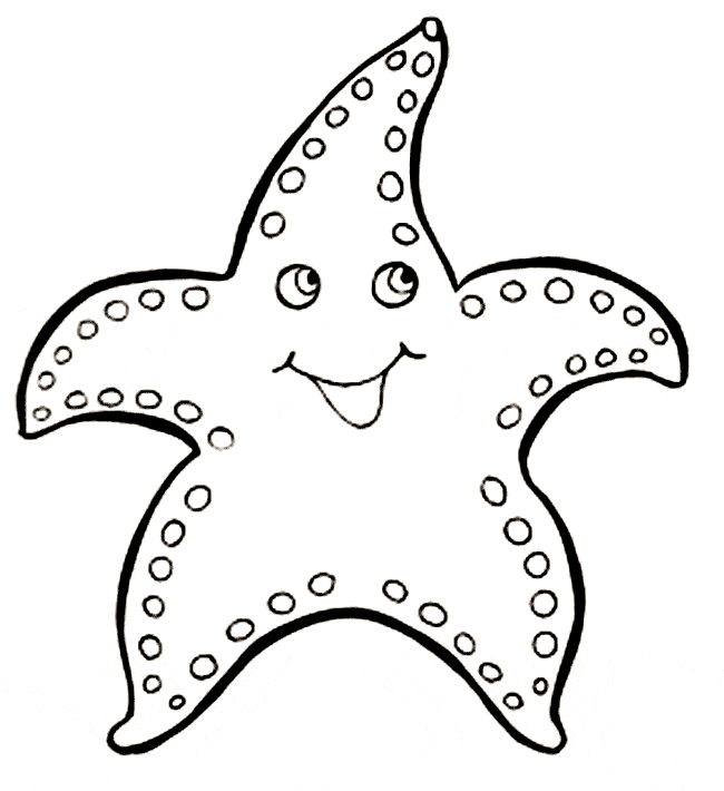 free Echinoderm coloring page