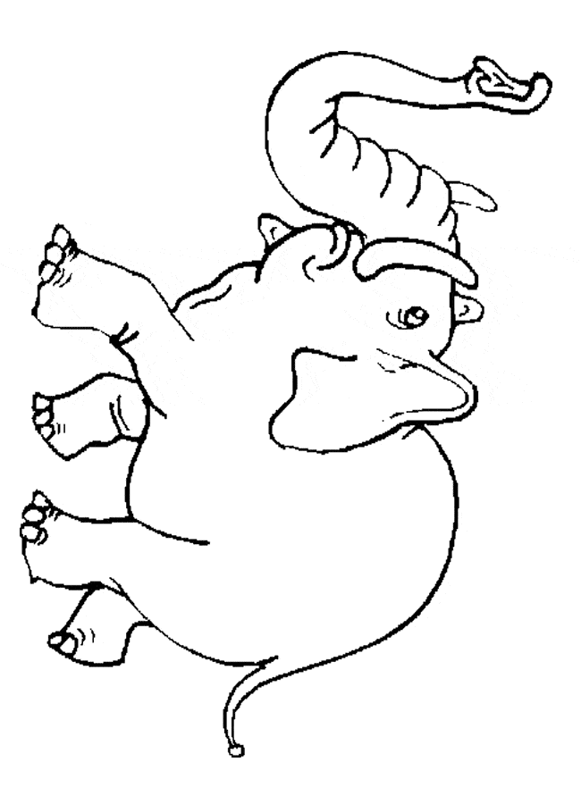 free Elephant coloring page
