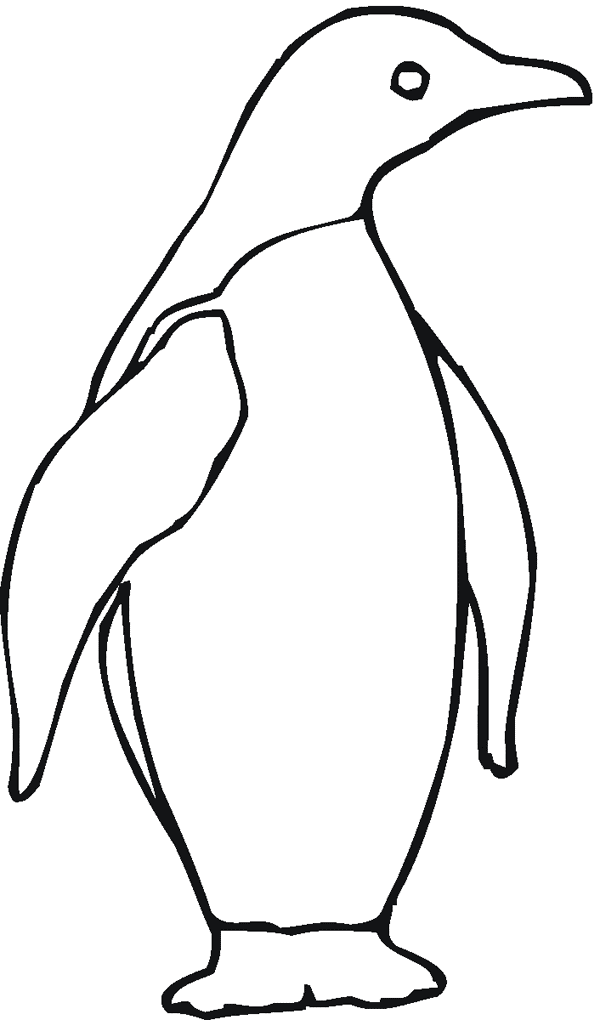 free Emperor Penguin coloring page