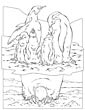 Emperor Penguin coloring page