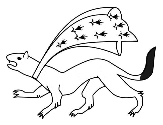 free Ermine coloring page