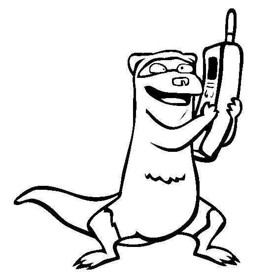 free Ferret coloring page