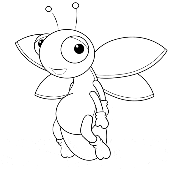 free Firefly coloring color page sheet printable