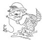 Fishing Cat coloring page