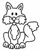 Fox coloring page