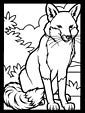 Fox coloring page