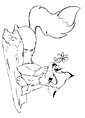 Fox coloring page