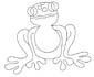 Frog coloring page