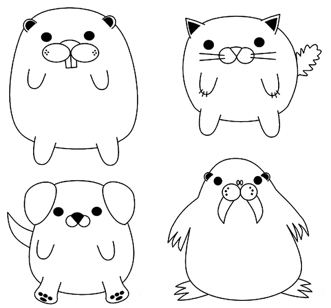 free Gerbil coloring page