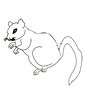 Gerbil coloring page