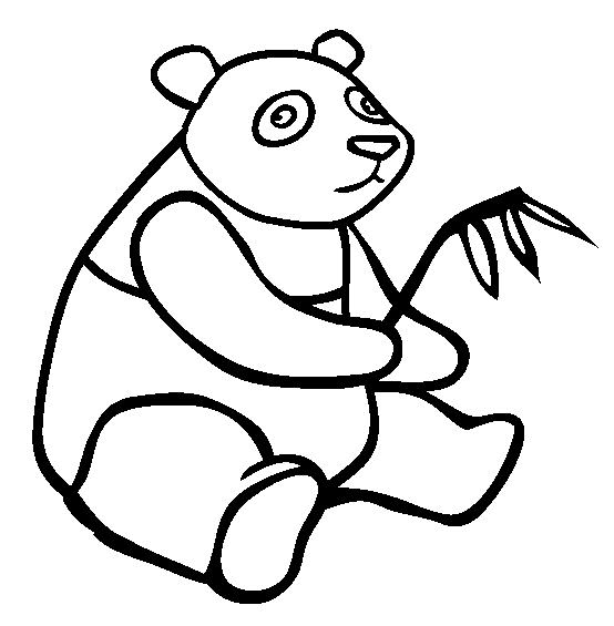 free Giant Panda coloring page