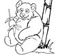 giant panda coloring page