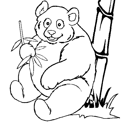 free Giant Panda coloring page