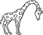 Giraffe coloring page