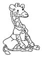 Giraffe coloring page