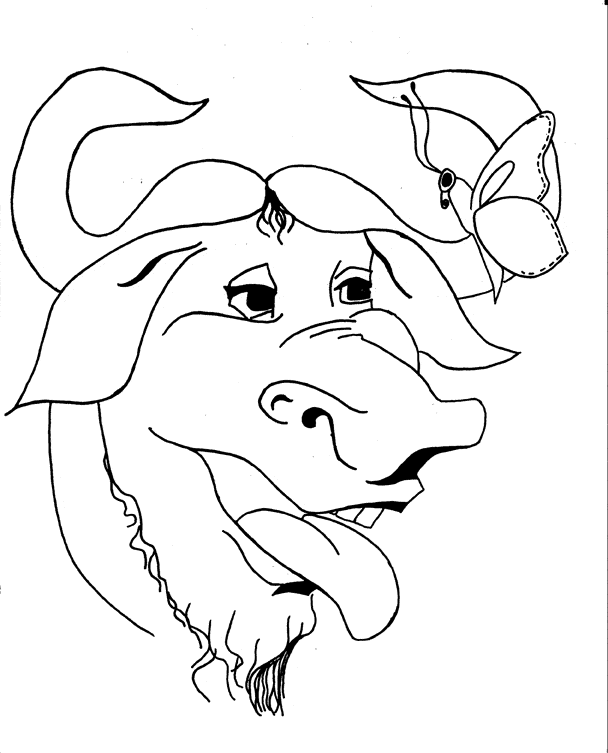 free Gnu coloring page