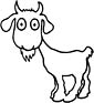 Goat coloring page