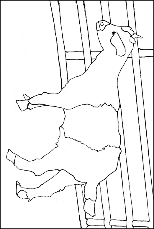 free Goat coloring page printable for kids