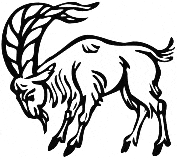 free Goat coloring page printable for kids