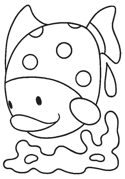 Goldfish coloring page - Animals Town - animals color sheet - Goldfish