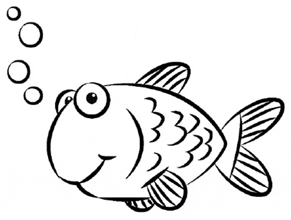 free Goldfish coloring page